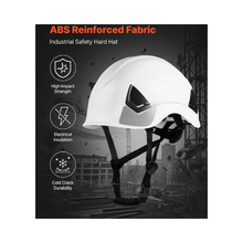 Type 1 Class C Safety Helmet ANSI/ISEA Z89.1 Compliant ABS Hard Hat with 6-Point Ratchet Suspension for Construction & Industrial Work