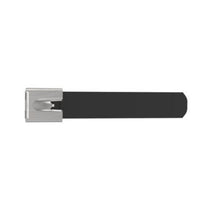 MLTFC Standard Cross Section PET Coated Cable Tie Black MLTFC4SH-LP316 (Pack of 50)