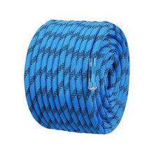 Heavy Duty 150 ft Static Climbing & Rescue Rope 12.7 mm Fiber Rope with 30 kN Breaking Strength and Steel Snap Hooks