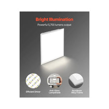 Commercial Ultra Slim Multi Watt 2x2 LED Flat Troffer Light Fixture 3CCT Selectable 0-10V Dimmable