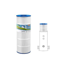 High Efficiency 120 Sq. Ft. Pool Filter Cartridge Replacement Swimming Pool Spa & Hot Tub Filter Element Trilobal Pleated