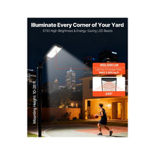 450000LM Commercial 8000W Solar Motion Sensor Street Lights for Driveway Yard 3 Pack