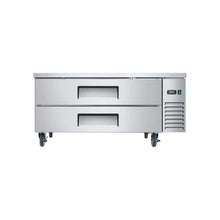 52 Inch Commercial Refrigerated Base Cabinet with 2 Drawers and Stainless Steel Construction & Drawer Storage