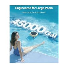 Solar Copper Pool Water Ionizer Floating 45,000 Gallon Pool Cleaner & Purification System with Replacement Anode for Pools & Spas