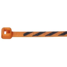 Cross Section Miniature Striped Self Locking Cable Tie Orange With Black PLT1M-L3-0 (Pack of 50)