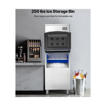650 lb High Capacity Commercial Ice Machine with Touchscreen & Self-Cleaning Function