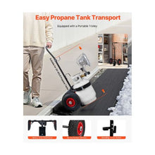 15,000 BTU High-Output Propane Tank Top Radiant Heater with Portable Trolley