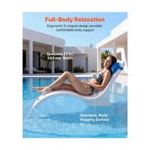 Set of 2 15 Inch Pool Chaise Lounge Chairs Water-Weighted In-Pool Loungers with Headrests for Up to 15-Inch Water Depths 440 LBS Weight Capacity