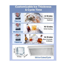 Freestanding Stainless Steel Commercial Ice Maker with Condensate Pump 360 lbs/24H Ice Production