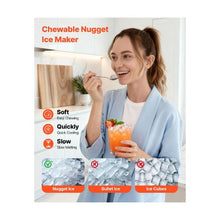 33 Lbs/24H Portable Automatic Nugget Ice Maker with Drawer-Style Access for Home & Office