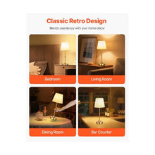 Wireless LED Desk Lamp 2700-3000K Color Temperature with 3-Level Dimming Built In 5200mAh Battery Warm White Light