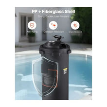 100 Sq. Ft. High Capacity Cartridge Pool Filter 6142 GPH Swimming Pool Filtration System with Filter Tank & Element