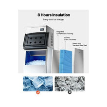 650 lb High Capacity Commercial Ice Machine with Touchscreen & Self-Cleaning Function