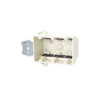 Heavy Duty Fiberglass 3 Gang Nonmetallic Wiring Electrical Box Off White 3300-Z2K (Pack of 25)