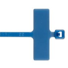 Cross Section Miniature Wrap Marker Cable Tie Blue PLM1M-M6