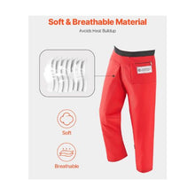 Small Chainsaw Safety Chaps 33–34 Inch Waist, Class C 8-Layer Apron-Style Protective Pants with Adjustable Belt & Gear Pocket