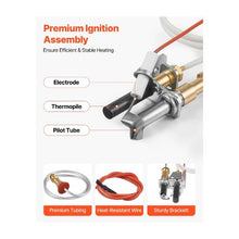 Fireplace Pilot Light Assembly Replacement for Heat & Glo and Heatilator Models Silver