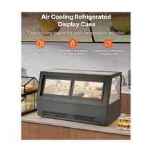 190L Countertop Refrigerated Cake Display Case 7.1 Cu.Ft. Commercial Pastry Showcase with 2-Tier Shelves