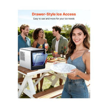 33 Lbs/24H Portable Automatic Nugget Ice Maker with Drawer-Style Access for Home & Office