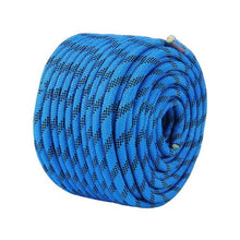 Heavy Duty 150 ft Static Climbing & Rescue Rope 12.7 mm Fiber Rope with 30 kN Breaking Strength and Steel Snap Hooks