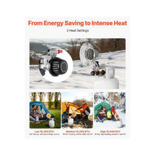 15,000 BTU High-Output Propane Tank Top Radiant Heater with Portable Trolley