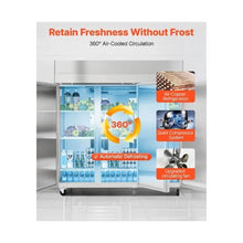 Commercial 72 Inch Reach-In Refrigerator 52 Cu.Ft. 3-Door Stainless Steel Upright Cooler for Restaurants & Commercial Kitchens