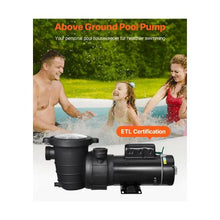 1.5 HP Dual-Speed Above Ground Swimming Pool Pump with 110V High/Low Power Motor