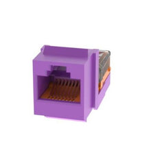 8 Wire Lead Frame Keystone Unshielded Jack Module Violet NK5E88MVLY