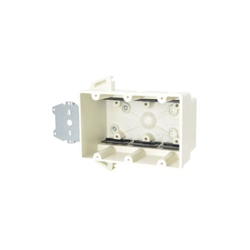 Fiberglass Triple Gang Nonmetallic Sheathed Cable Outlet Box Off White 3300-Z4K (Pack of 24)
