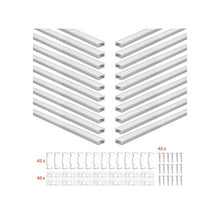 3.3 ft U-Shape LED Aluminum Channel with Cover & Clips for Under-Cabinet Lights 20-Pack
