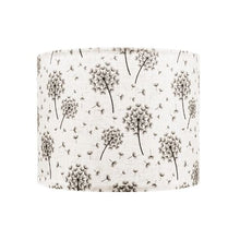Medium Fabric Drum Lamp Shade Set 13 x 10 inch Light Decorative Dandelion Pattern for Table & Floor Lamps