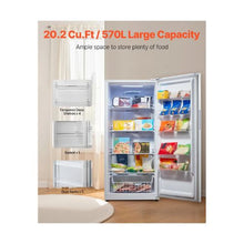 Large Capacity 20.2 Cu.Ft Frost Free Upright Freezer with Convertible Refrigerator Function Electronic Temperature Control & Door Alert