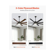 72 Inch Premium Indoor Outdoor Adjustable Color Temperature Remote Control Ceiling Fan with Light
