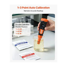 Digital pH Meter Pen 3-Point Calibration 0–14 pH Range IP68 Waterproof Probe with VA Display