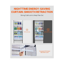 7.8 Cu. Ft. Commercial Open Air Merchandiser Refrigerator with 3-Tier Shelving and LED Lighting