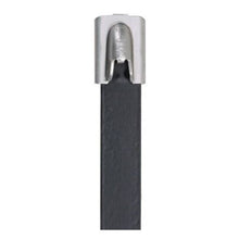MLTFC Standard Cross Section PET Coated Cable Tie Black MLTFC6H-LP316 (Pack of 50)