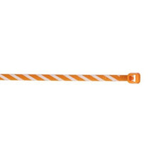 Nylon Miniature Cross Section Locking Cable Tie Orange With White PLT1M-L3-10 (Pack of 1000)