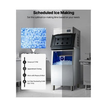 650 lb High Capacity Commercial Ice Machine with Touchscreen & Self-Cleaning Function