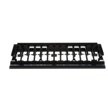High Capacity Horizontal Single Sided Cable Manager Black NMF1
