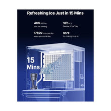 Heavy-Duty Commercial Ice Making Machine with 400LB Daily Output and 300LB Storage Bin