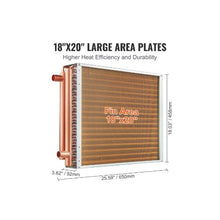 High Output 18 x 20 Inch Water-to-Air Heat Exchanger with Heating and Cooling Applications