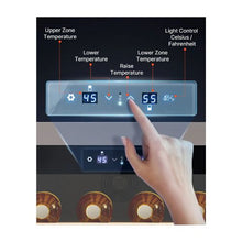 52 Bottle Premium Wine Cooler Refrigerator with Dual Zone Temperature Control and LED Display