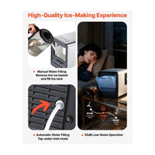 33 Lbs/24H Portable Automatic Nugget Ice Maker with Drawer-Style Access for Home & Office