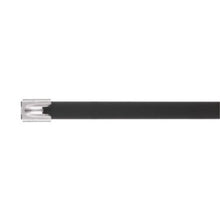 MLTFC Standard Cross Section PET Coated Cable Tie Black MLTFC6H-LP316 (Pack of 50)