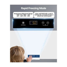 6.36 Cu.Ft Compact Deep Freezer with Adjustable Cooling Control Freestanding Chest Freezer White