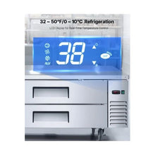 52 Inch Commercial Refrigerated Base Cabinet with 2 Drawers and Stainless Steel Construction & Drawer Storage