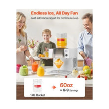 132 LBS/24H Automatic Snowflake Ice Maker with 90S Pre Cooling Technology for Frozen Desserts & Specialty Drinks