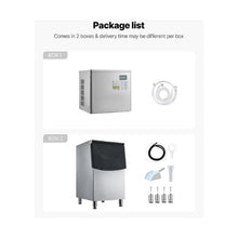 650 lb High Capacity Commercial Ice Machine with Touchscreen & Self-Cleaning Function