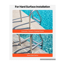 2-Pack 316 Stainless Steel In-Ground Pool Handrail Anchor Kit Embedded Pool Ladder Anchors with Escutcheons for 1-7/8 Inch OD Rails Silver