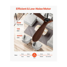 High Performance 72-Inch Ceiling Fan with Remote Controlled Modern Wood Blade Design